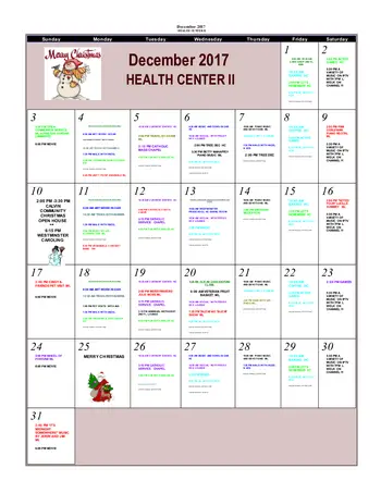 Activity Calendar of Calvin Community, Assisted Living, Nursing Home, Independent Living, CCRC, Des Moines, IA 15