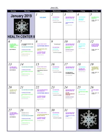 Activity Calendar of Calvin Community, Assisted Living, Nursing Home, Independent Living, CCRC, Des Moines, IA 14