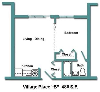 Floorplan of Friendship Village Iowa, Assisted Living, Nursing Home, Independent Living, CCRC, Waterloo, IA 16