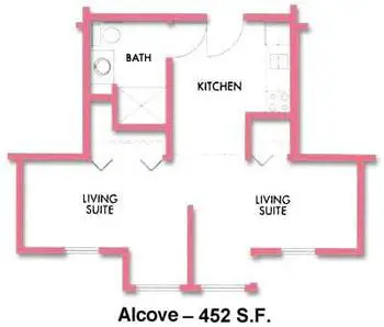 Floorplan of Friendship Village Iowa, Assisted Living, Nursing Home, Independent Living, CCRC, Waterloo, IA 3
