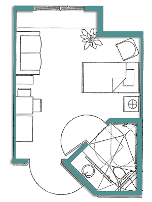Floorplan of Friendship Village Iowa, Assisted Living, Nursing Home, Independent Living, CCRC, Waterloo, IA 4