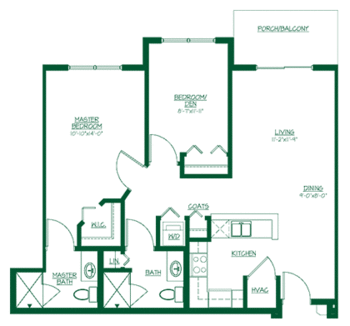 Floorplan of Friendship Village Iowa, Assisted Living, Nursing Home, Independent Living, CCRC, Waterloo, IA 10