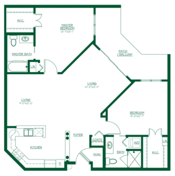 Floorplan of Friendship Village Iowa, Assisted Living, Nursing Home, Independent Living, CCRC, Waterloo, IA 13