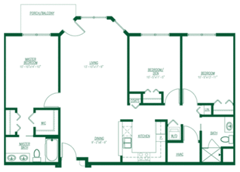 Floorplan of Friendship Village Iowa, Assisted Living, Nursing Home, Independent Living, CCRC, Waterloo, IA 15