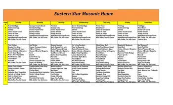 Activity Calendar of Eastern Star Masonic Home, Assisted Living, Nursing Home, Independent Living, CCRC, Boone, IA 7
