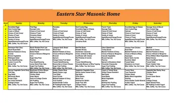 Activity Calendar of Eastern Star Masonic Home, Assisted Living, Nursing Home, Independent Living, CCRC, Boone, IA 8