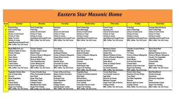 Activity Calendar of Eastern Star Masonic Home, Assisted Living, Nursing Home, Independent Living, CCRC, Boone, IA 2