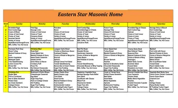 Activity Calendar of Eastern Star Masonic Home, Assisted Living, Nursing Home, Independent Living, CCRC, Boone, IA 3