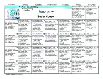 Activity Calendar of Luther Manor, Assisted Living, Nursing Home, Independent Living, CCRC, Dubuque, IA 17