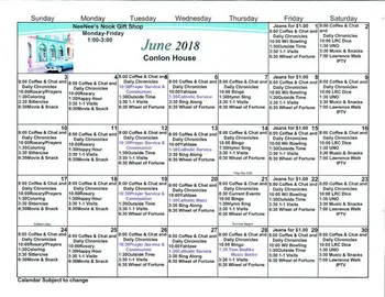 Activity Calendar of Luther Manor, Assisted Living, Nursing Home, Independent Living, CCRC, Dubuque, IA 18