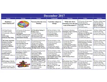 Activity Calendar of Madrid Home, Assisted Living, Nursing Home, Independent Living, CCRC, Madrid, IA 2