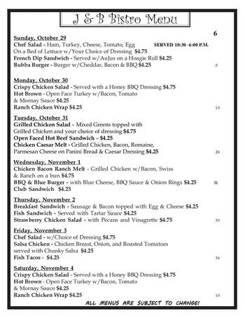 Dining menu of Mayflower Community, Assisted Living, Nursing Home, Independent Living, CCRC, Grinnell, IA 7