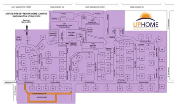 Campus Map of United Presbyterian Home, Assisted Living, Nursing Home, Independent Living, CCRC, Washington, IA 3