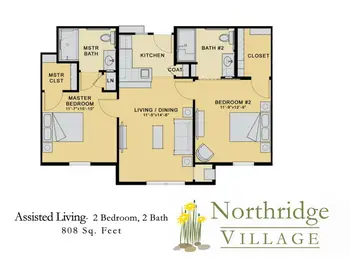 Floorplan of Northridge Village, Assisted Living, Nursing Home, Independent Living, CCRC, Ames, IA 4