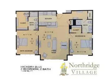 Floorplan of Northridge Village, Assisted Living, Nursing Home, Independent Living, CCRC, Ames, IA 5