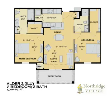 Floorplan of Northridge Village, Assisted Living, Nursing Home, Independent Living, CCRC, Ames, IA 12