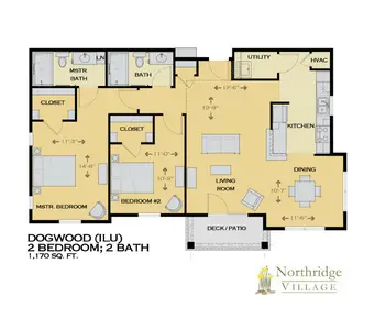 Floorplan of Northridge Village, Assisted Living, Nursing Home, Independent Living, CCRC, Ames, IA 19