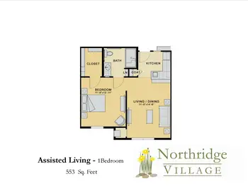 Floorplan of Northridge Village, Assisted Living, Nursing Home, Independent Living, CCRC, Ames, IA 1