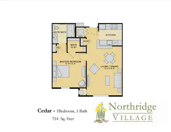 Floorplan of Northridge Village, Assisted Living, Nursing Home, Independent Living, CCRC, Ames, IA 8