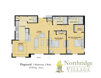 Floorplan of Northridge Village, Assisted Living, Nursing Home, Independent Living, CCRC, Ames, IA 11