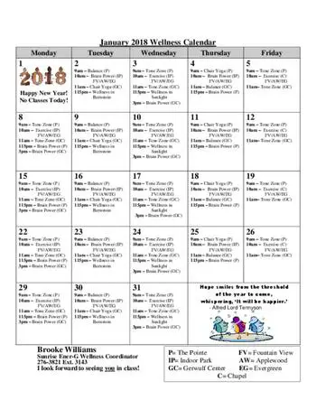 Activity Calendar of Sunrise Retirement, Assisted Living, Nursing Home, Independent Living, CCRC, Sioux City, IA 14