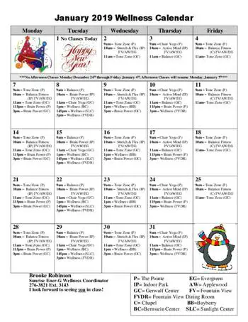 Activity Calendar of Sunrise Retirement, Assisted Living, Nursing Home, Independent Living, CCRC, Sioux City, IA 16