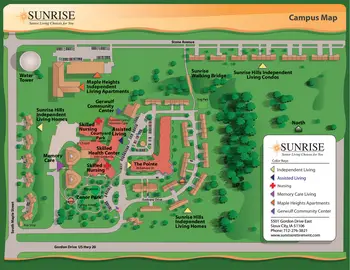 Campus Map of Sunrise Retirement, Assisted Living, Nursing Home, Independent Living, CCRC, Sioux City, IA 1