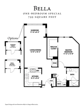 Floorplan of Santa Marta, Assisted Living, Nursing Home, Independent Living, CCRC, Olathe, KS 5