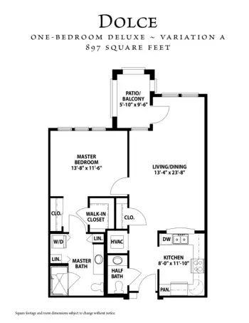 Floorplan of Santa Marta, Assisted Living, Nursing Home, Independent Living, CCRC, Olathe, KS 8