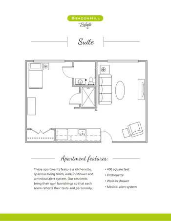 Floorplan of Beacon Hill, Assisted Living, Nursing Home, Independent Living, CCRC, Grand Rapids, MI 2