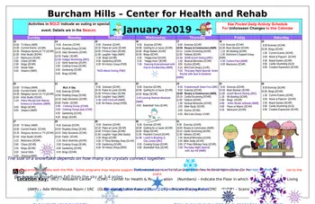 Activity Calendar of Burcham Hills, Assisted Living, Nursing Home, Independent Living, CCRC, East Lansing, MI 2