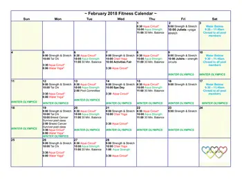 Activity Calendar of Taylor Community, Assisted Living, Nursing Home, Independent Living, CCRC, Laconia, NH 2
