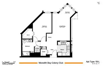 Floorplan of Meredith Bay Colony Club, Assisted Living, Nursing Home, Independent Living, CCRC, Meredith, NH 8