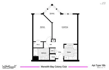 Floorplan of Meredith Bay Colony Club, Assisted Living, Nursing Home, Independent Living, CCRC, Meredith, NH 9