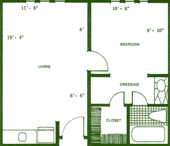 Floorplan of Treemont, Assisted Living, Nursing Home, Independent Living, CCRC, Houston, TX 1