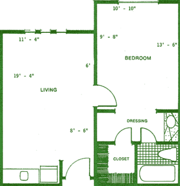 Floorplan of Treemont, Assisted Living, Nursing Home, Independent Living, CCRC, Houston, TX 2