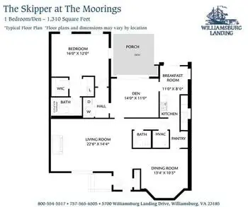 Floorplan of Williamsburg Landing, Assisted Living, Nursing Home, Independent Living, CCRC, Williamsburg, VA 18