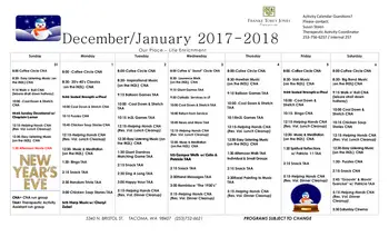 Activity Calendar of Franke Tobey Jones, Assisted Living, Nursing Home, Independent Living, CCRC, Tacoma, WA 8