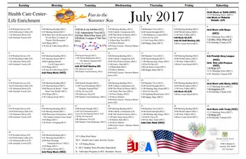 Activity Calendar of Franke Tobey Jones, Assisted Living, Nursing Home, Independent Living, CCRC, Tacoma, WA 12