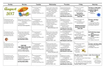 Activity Calendar of Franke Tobey Jones, Assisted Living, Nursing Home, Independent Living, CCRC, Tacoma, WA 13