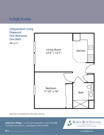 Floorplan of Robin Run Village, Assisted Living, Nursing Home, Independent Living, CCRC, Indianapolis, IN 2