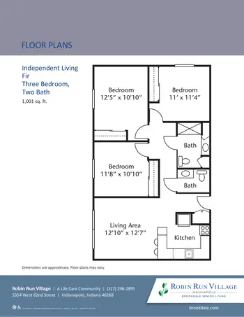 Floorplan of Robin Run Village, Assisted Living, Nursing Home, Independent Living, CCRC, Indianapolis, IN 7