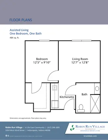 Floorplan of Robin Run Village, Assisted Living, Nursing Home, Independent Living, CCRC, Indianapolis, IN 18