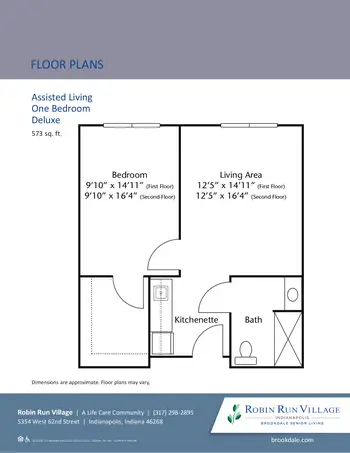 Floorplan of Robin Run Village, Assisted Living, Nursing Home, Independent Living, CCRC, Indianapolis, IN 20
