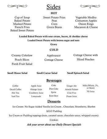 Dining menu of Bell Trace, Assisted Living, Nursing Home, Independent Living, CCRC, Bloomington, IN 5