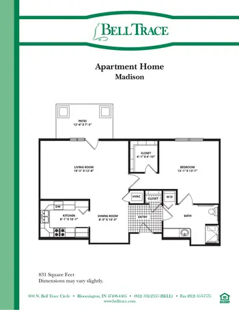 Floorplan of Bell Trace, Assisted Living, Nursing Home, Independent Living, CCRC, Bloomington, IN 3