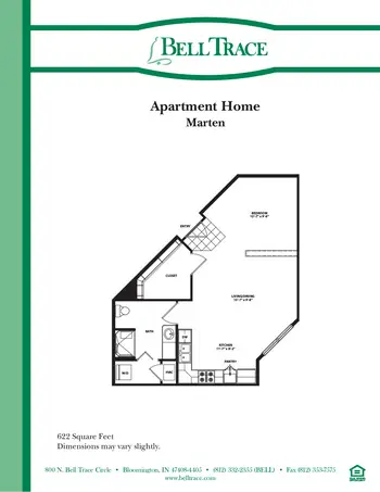 Floorplan of Bell Trace, Assisted Living, Nursing Home, Independent Living, CCRC, Bloomington, IN 6