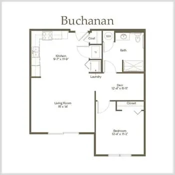 Floorplan of Hamilton Trace, Assisted Living, Nursing Home, Independent Living, CCRC, Fisher, IN 9