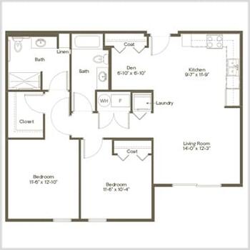 Floorplan of Hamilton Trace, Assisted Living, Nursing Home, Independent Living, CCRC, Fisher, IN 18