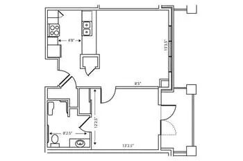 Floorplan of Garden Plaza of Aurora, Assisted Living, Nursing Home, Independent Living, CCRC, Aurora, CO 1